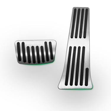 Imagem de Rxmgf Capa de pedal de acelerador a gás de freio compatível com Kia K5 2021-2024 Kia Cadenza 2017-2024 Sorento 2016-2024 Sportage 2017-2024 Stinger 2018-2023 (prateado)