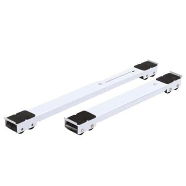 Imagem de Suporte Universal de Alumínio De Base Com Rodinha Para Geladeira Fogão E Máquina De Lavar Lousa Base Carrinho até 200kg