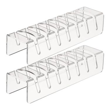 Imagem de 2 pçs bonés de beisebol organizador acrílico chapéu rack mesa bola boné expositor para o quarto armário casa