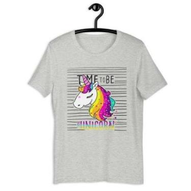 Imagem de Camiseta Blusa Feminina Time to be a Unicórnio-Feminino