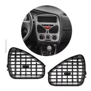 Imagem de Par Difusor De Ar Central Palio Siena Strada 01 A 11 Preto - Fiat