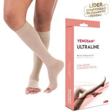 Imagem de Meia 3/4 Venosan Ultraline 4000 Compressão 20-30mmHg Panturrilha Pé Ab