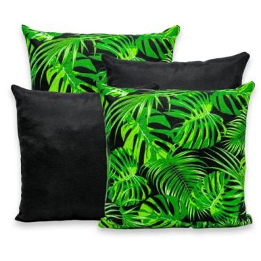 Imagem de kit 4 Capas de Almofadas 40x40cm Decorativa Estampadas  Gorgurinho - B