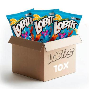 Imagem de Salgadinho Lobits Sabor Requeijão - Pacote com 10 unidades de 40g - Su