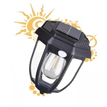 Imagem de Luminária Arandela Lampião Para Paredes Solar Externa - B2T