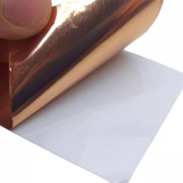Imagem de Fita Adesiva Cobre Rolo 1m X 50mm Blindagem Guitarra Baixo - cobrepes