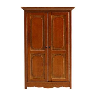 Imagem de Generic Guarda-roupa de casa de bonecas, armário de casa de bonecas 1/12, decoração fofa, móveis de casa de bonecas, móveis de casa de bonecas, guarda-roupa