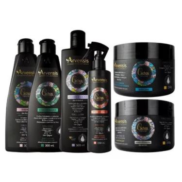 Imagem de Kit Cachos Arvensis Ondulado Shampoo Condicionador Mascara Ativador Ge