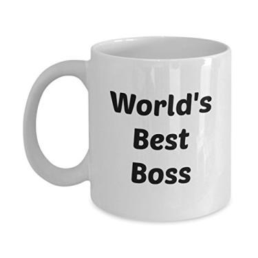 Imagem de Caneca Workds Best Boss – Presente para Office Boss – Caneca de café de cacau quente divertido – Ideia de presente de aniversário
