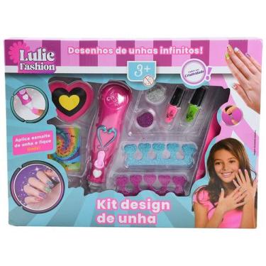 Imagem de Kit Manicure Infantil Design de Unha Lulie Fashion - 9 Peças