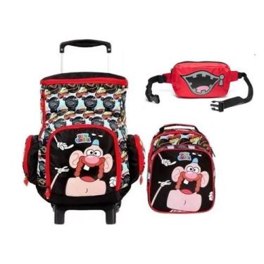 Imagem de Kit Mochila De Rodinha + Lancheira + Pochete Titio Avô Uncle - Dermiwi