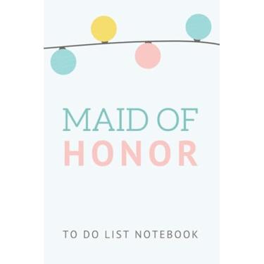 Imagem de Maid of Honor To Do List Notebook: Clean Minimal Pastel Circles Theme Cover/Checklist Planner/Event Planning Journal/Wedding Gift For Maid of Honor from Bride/Cute Card Alternative