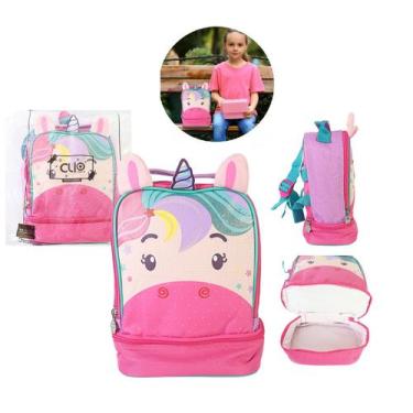 Imagem de Lancheira Térmica Escolar Passeio Unicórnio Colorido Pratico - Compre 