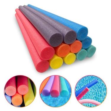 Imagem de Boia Espaguete Macarrão Flutuador Piscina Natação Hidro 10 Un - Clican