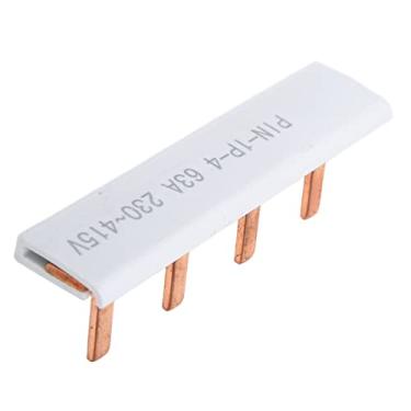 Imagem de Barramento de disjuntor, 4/6/8/12 vias, linha de boa condutividade 63A, barramento 1P de cobre puro, isolamento resistente ao desgaste, grande sobrecorrente, para