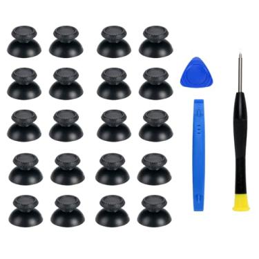 Imagem de COMZPLIFE 20 Pack Black Replacement Thumbsticks for DualSense PS5 Controller, Custom Analog Thumb Stick Joystick Grip Replacement for Playstation 6 Controller