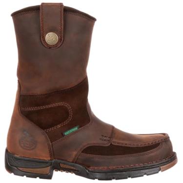 Imagem de Georgia Boot Work Mens 10" Athens WP Wellington 14 W Brown G4403