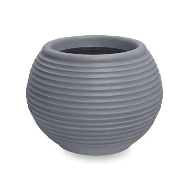 Imagem de Vaso Bromelia Oval Em Polietileno 30X40 Cinza Escuro