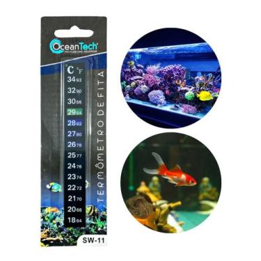 Imagem de Termômetro SW-11 Ocean Tech Fita Aquario Peixe Temperatura