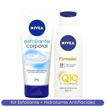 Imagem de Kit Firmador Q10 Vitamina C + Esfoliante para Banho 204g - Nívea