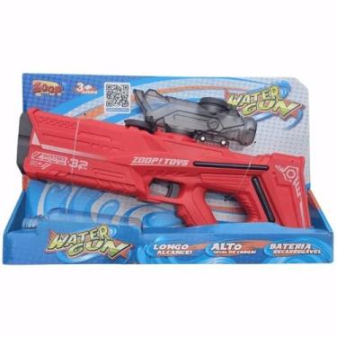 Imagem de Lançador de Água Arma Elétrica Vermelho Com Luz Zoop Toys