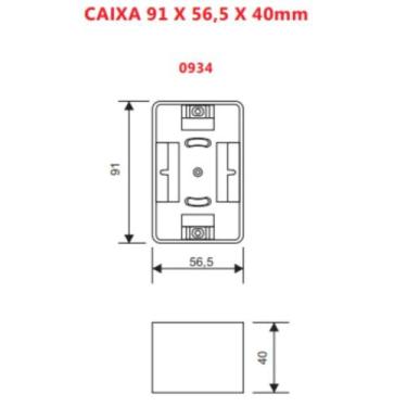 Imagem de Caixa Sistema X Sobrepor Ref 934 Fame