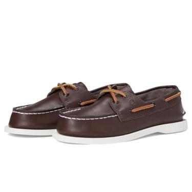 Imagem de Sperry Mocassim Top-Sider A/O (bebê/criança pequena/criança grande), Marrom, 11.5 Big Kid