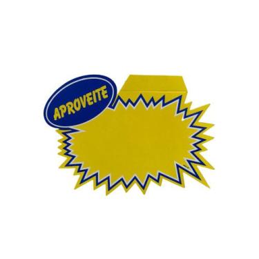 Imagem de Cartaz de Oferta Splash Aproveite com Aba 16x21,5cm Papel Duplex 100 u
