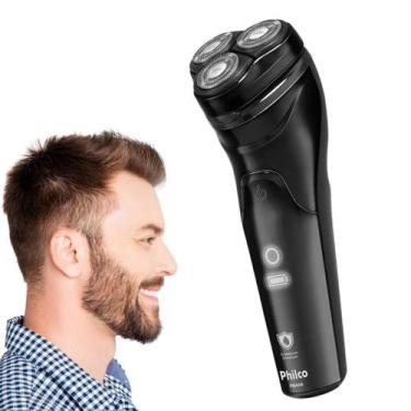 Imagem de Barbeador Aparador Barba Portátil Elétrico Bivolt Philco Prova D' Água