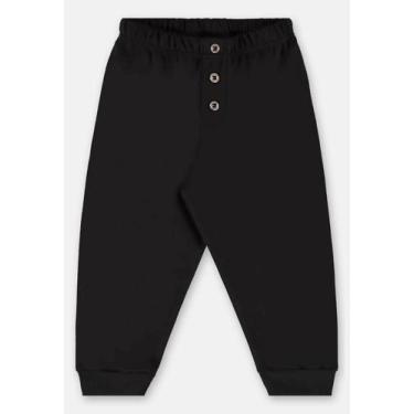 Imagem de Calça em Suedine Unissex para Bebê Up Baby, Preto, RN