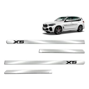 Imagem de Friso Lateral BMW X5 2021 2022 Kit Largo Cromado Espelhado - Shekparts