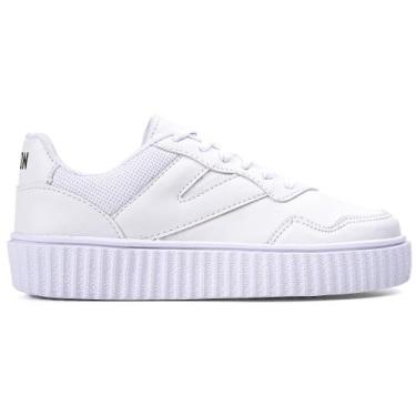 Imagem de Tênis Casual Feminino Branco Rayon Sapatenis Street Macio, Branco, 37