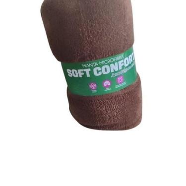 Imagem de Manta de Microfibra Casal - Viver Bem Store, Marrom