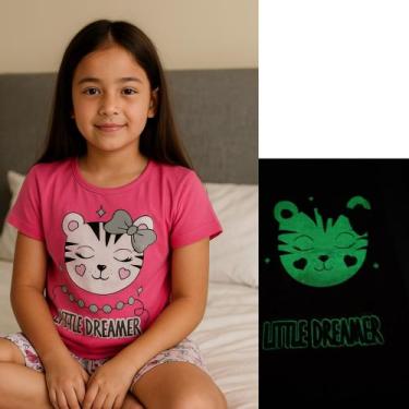 Imagem de Pijama Infantil Menina Verão Brilha No Escuro - Kappes, 10