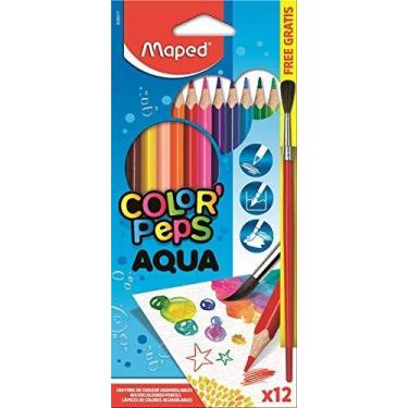 Imagem de Lapis De Cor Aquarelavel Color Peps 12Cores+Pincel - MAPED