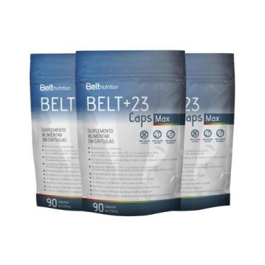 Imagem de Combo 3 unidades belt +23 caps max belt nutrition - 90 cápsulas cada