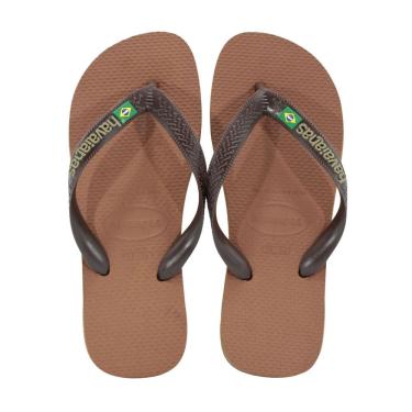 Imagem de Chinelo Havaianas Brasil Logo Marrom