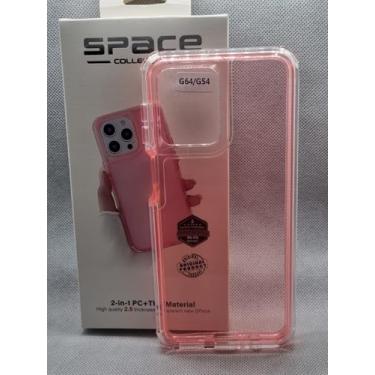 Imagem de Capa 2-in-1 (Silicone + Acrílico) Para Motorola G54/G64 (Rosa)