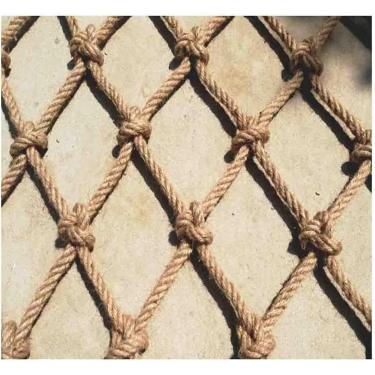 Imagem de Rede De Corda De Cânhamo Corda De Juta Rede De Tecelagem Decorativa Rede De Escalada Amarelo 3x7m, Yellow, 1x3m (3.28X9.84ft)