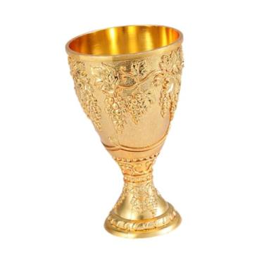 Imagem de Ｂｅｓｇａ Taça medieval vintage com, taça reutilizável, novidade, multiuso, artesanal, elegante, decoração de mesa, Ouro