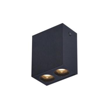 Imagem de Spot de Sobrepor Nordecor Powerus Led 4W Bivolt Preto 3000K Luz Amarel