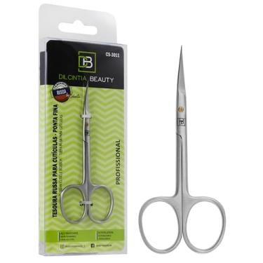 Imagem de TESOURA RUSSA para CUTÍCULAS DC, Ponta Curva, Aço Inox Japonês, 10 cm - Profissional