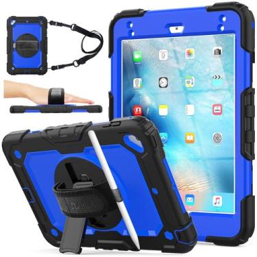 Imagem de Capa SEYMAC Stock para iPad mini 5/4 com protetor de tela azul
