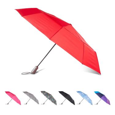 Imagem de totes Guarda-chuva dobrável masculino e feminino com proteção solar à prova de vento e fechamento automático, Sriracha, 43" Canopy