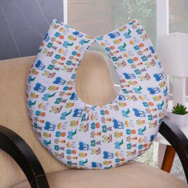 Imagem de Almofada para Amamentação de Bebê Menino com Capa Removível - AVM Enxo