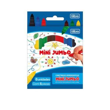 Imagem de Canetinha Hidrográfica Mini Jumbo 6 Cores - Tilibra, Único