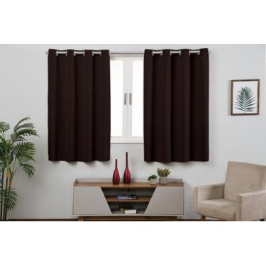 Imagem de Cortina Blackout Tecido 2,80m x 1,80m - Davy Enxovais, Tabaco