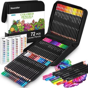 Imagem de Art Set Soucolor 72 lápis de cor com estojo com zíper