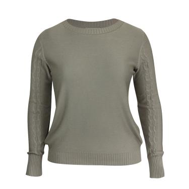 Imagem de Blusa Manga Longa Pau a Pique Modal Cinza