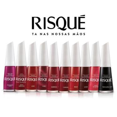 Imagem de Kit 30 Esmaltes Risque Diversas Cores Cremoso Hipoalergênico - Risqué,